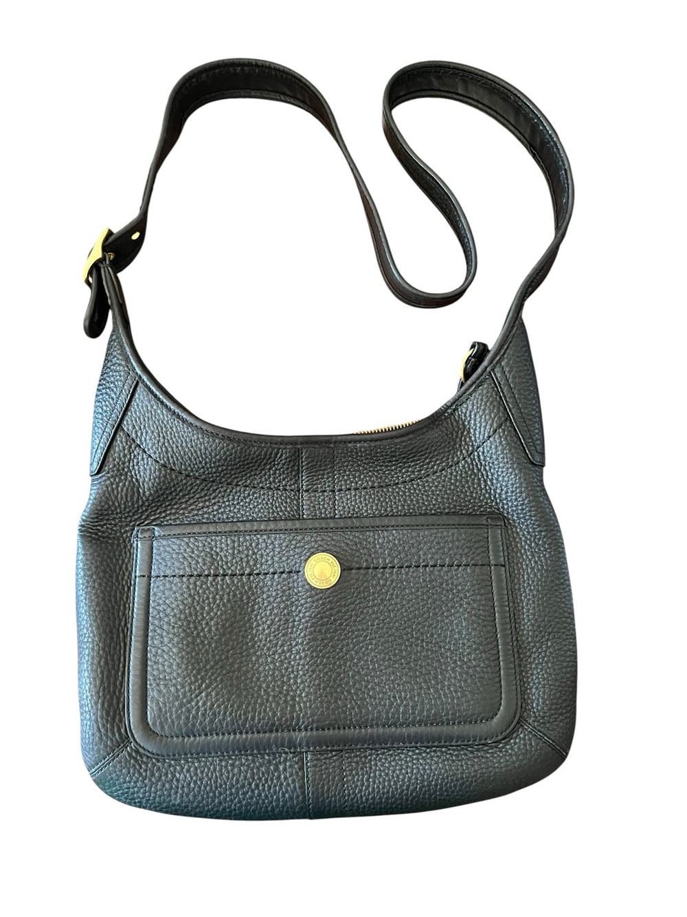 COACH Black Pebbled Leather Ergo  Shoulder Bag